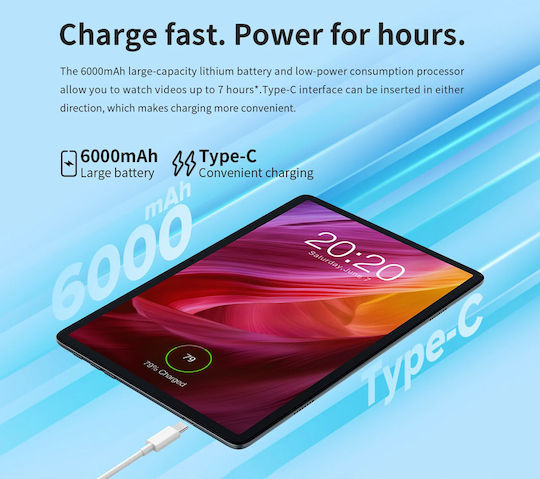 Teclast P40HD 10.1" Tablet με WiFi & 4G (8GB/128GB) Grey