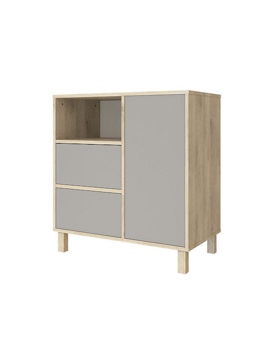 Faktum Nursery Furniture Set with Bed, Nursery Drawer & Wardrobe Gray / Gray