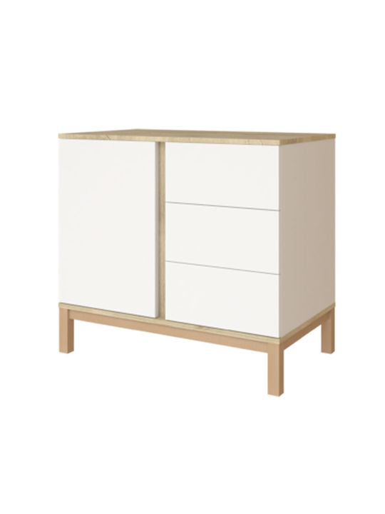 Faktum Nursery Furniture Set with Bed & Nursery Drawer White / White