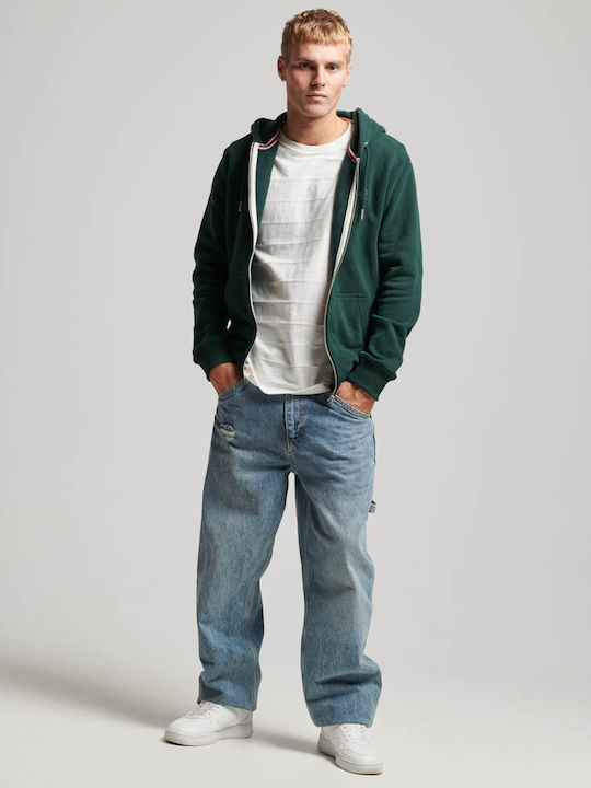Green Hooded Cardigan