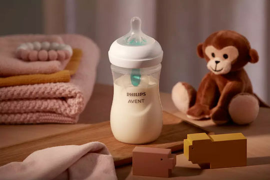 Philips Plastic Baby Bottle Airfree Anti-colic with Silicone Teat for 3-6 Months 260ml