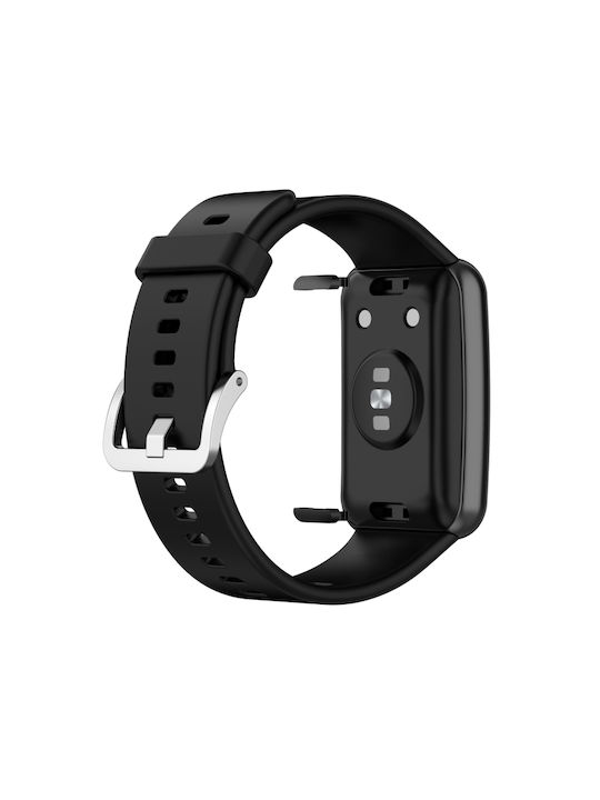 Curea Silicon Negru (Huawei Watch Fit - Ceas Huawei Fit)