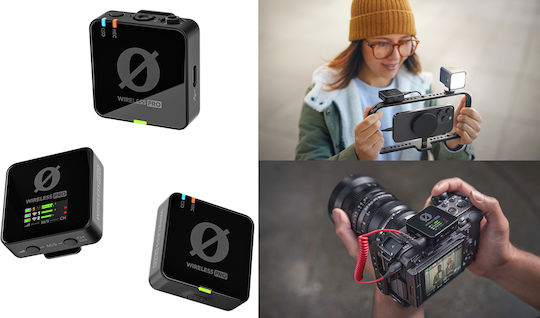 Rode Wireless PRO & 2x RODE Interview Go Πυκνωτικό Μικρόφωνο Πέτου Δημοσιογραφικό