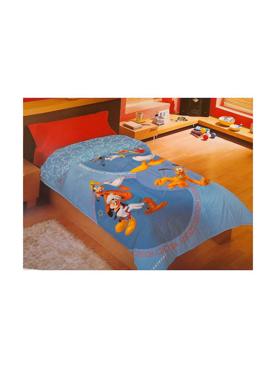 Disney Kids Duvet Single with Microfiber Filling Mickey Multicolour 150x220cm