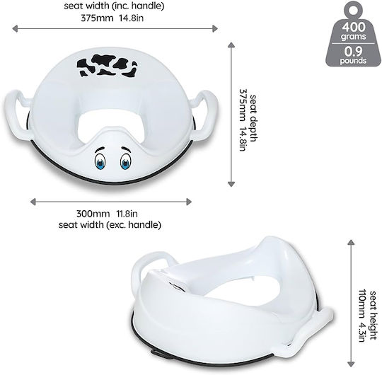 My Carry Potty Toddler Toilet Seat with Handles Orange