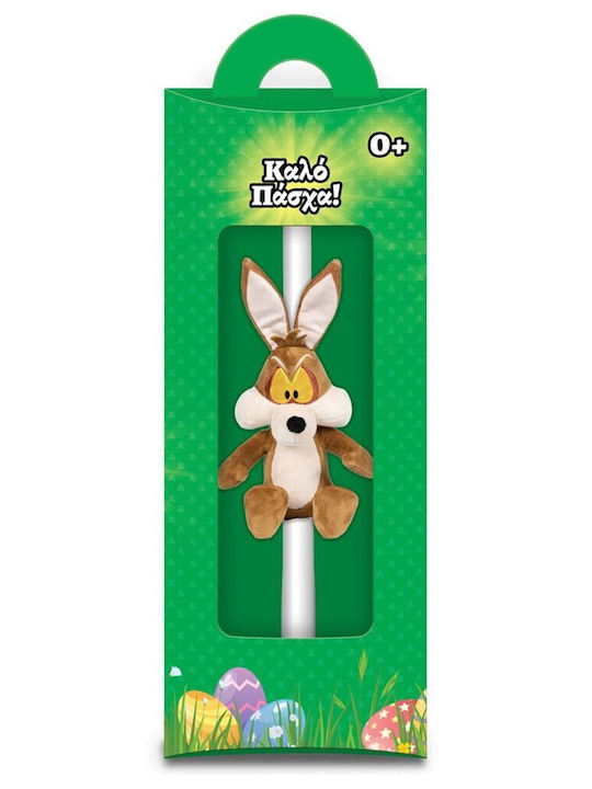 Easter Candle Round with Box Looney Tunes Plush White