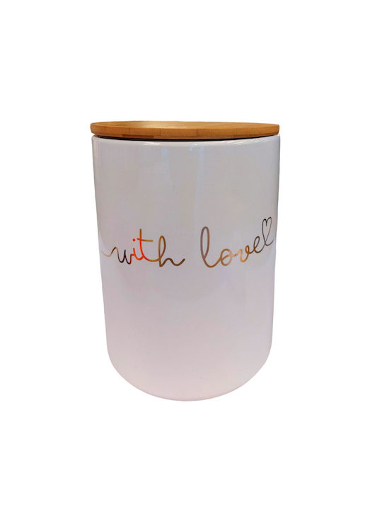 With Love Бисквитник от Порцелан Бял 15x15x20бр 1бр