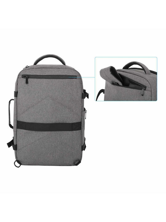 Manhattan Rome Τσάντα Πλάτης για Laptop 17.3" σε Γκρι χρώμα