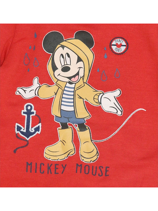 Kids Sweatshirt Red Mickey Mouse
