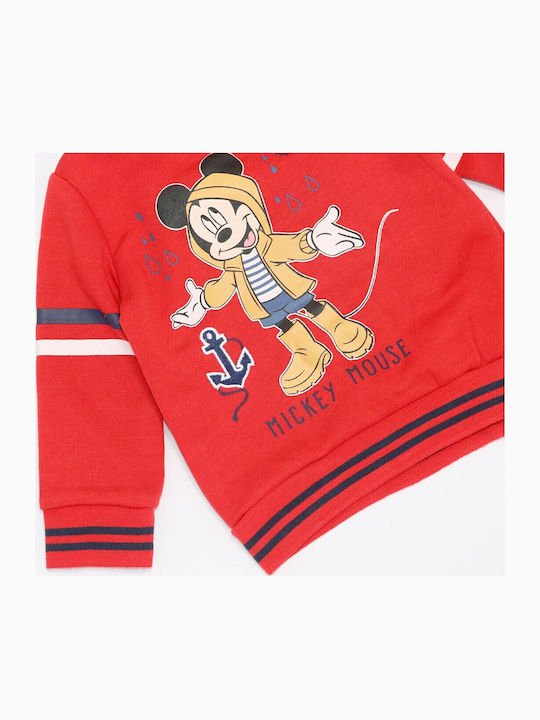 Kids Sweatshirt Red Mickey Mouse