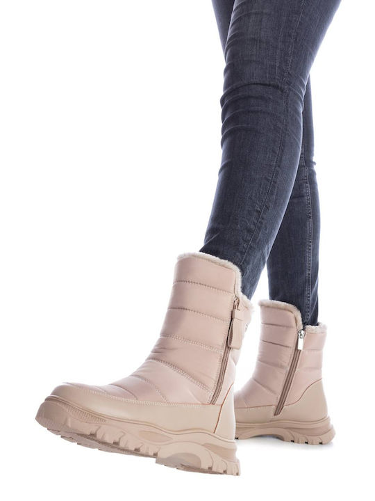 Xti Damen Knöchelstiefel Beige