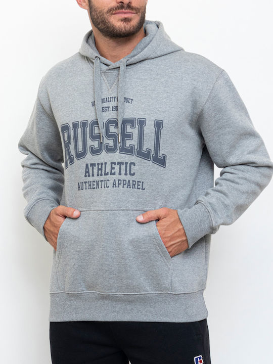 Russell Athletic Men's Sweatshirt with Hood Gray