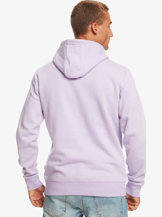 Big Logo Sweatshirt with Hood Purple
