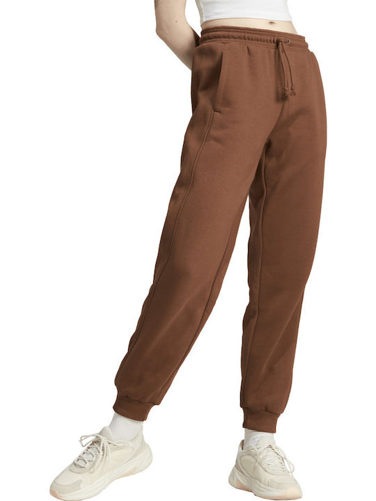 adidas Παντελόνι Φόρμας Fleece Καφέ