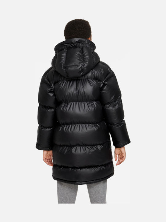 Geci Pentru Copii Sport Lung Cu Glugă Negru Sportswear