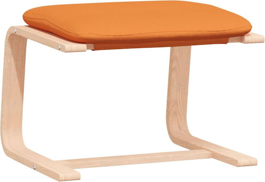 Πολυθρόνα με Υποπόδιο Πορτοκαλί 59x82x98cm
