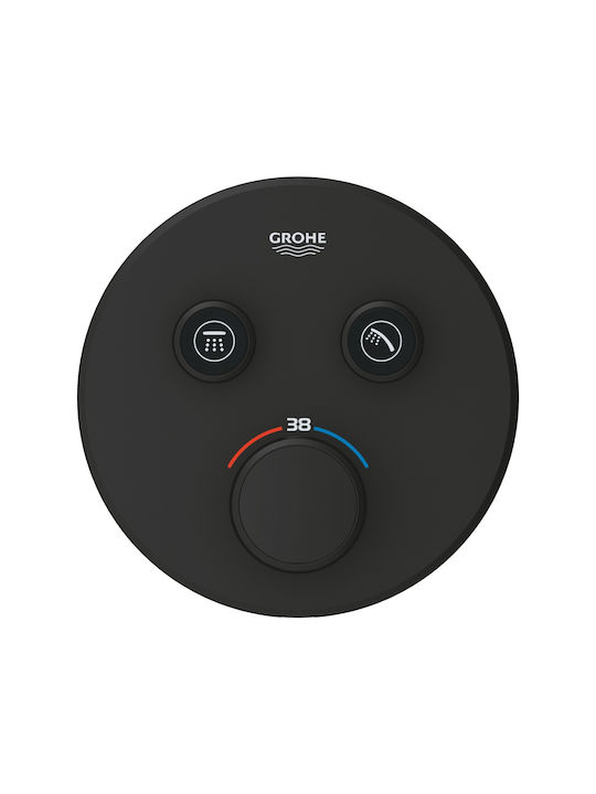 Grohe Grohtherm Smartcontrol за душ кабина 2 изхода Черен
