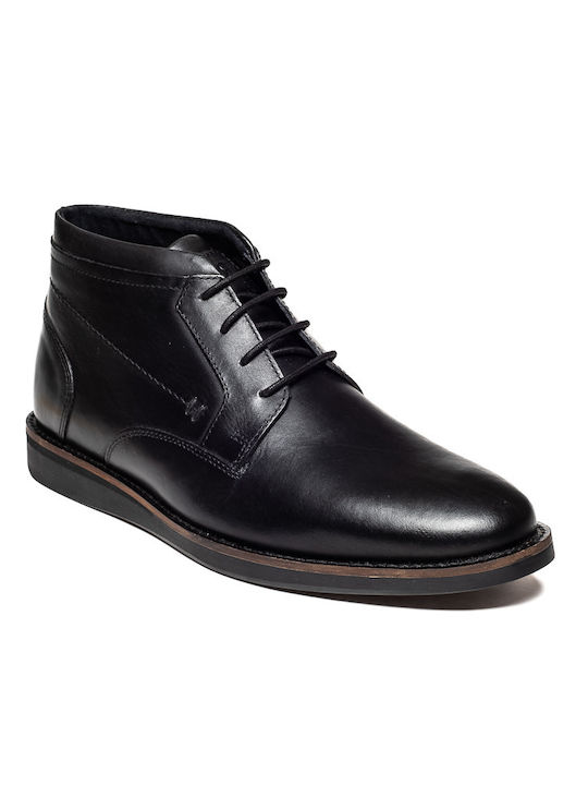 Rover Men's Leather Boots Black