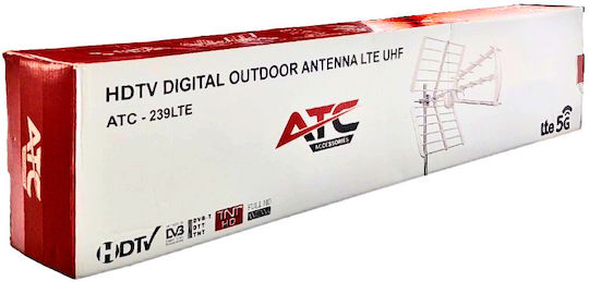 ATC Mini ATC-239 LTE C48 03.001.0078 Outdoor TV Antenna (Does not Require Power Supply) White