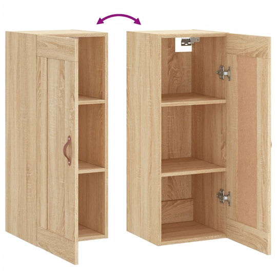 vidaXL Badezimmerschrank B34.5xT34xH90cm Sonoma