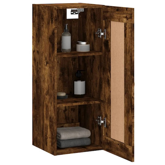vidaXL Ντουλάπι Μπάνιου 34.5x34x90cm Δρυς