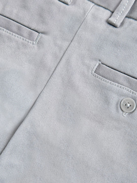 Kids' Chino Fabric Pants Gray