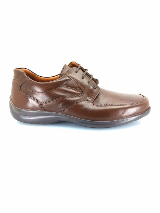 Boxer Men's Leather Casual Shoes Brown