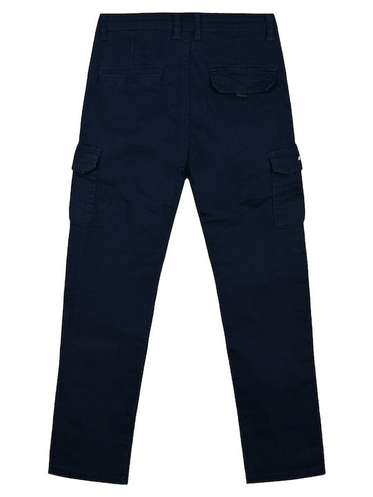 Energiers Kids Fabric Cargo Trousers Navy Blue