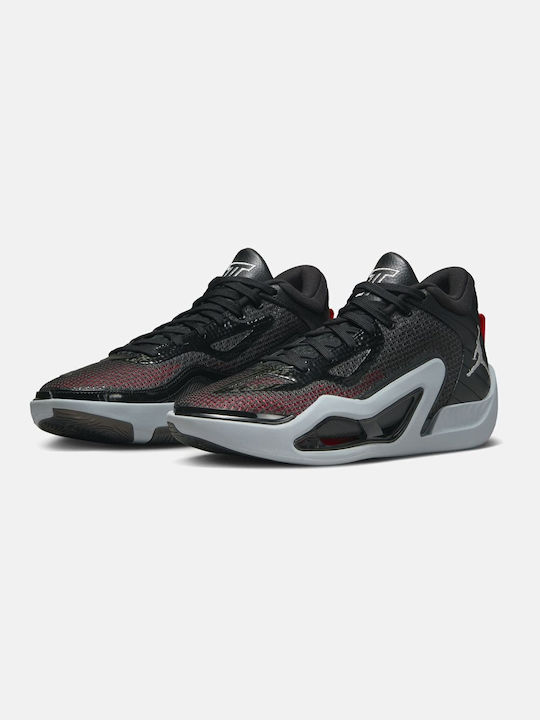 Jordan Tatum 1 High Basketball Shoes Black / Wolf Grey / Anthracite / Metallic Silver