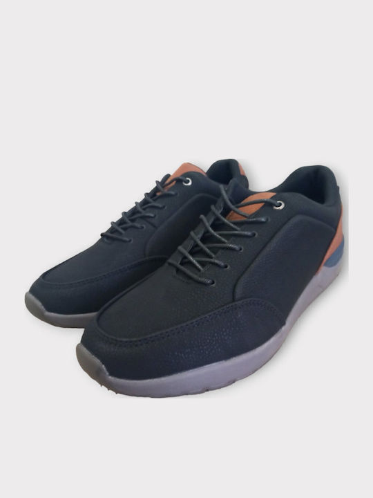 Men's Synthetic Leather Casual Shoes Black