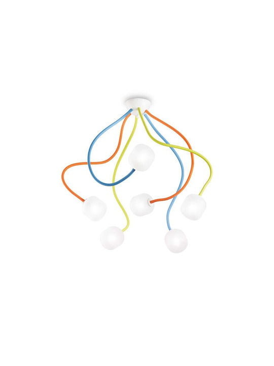 Ideal Lux Octopus Ceiling Mount Light 50cm Multicolor with Socket G9