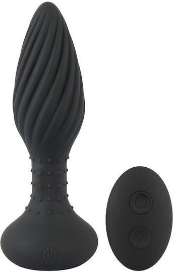 Anos Anal Plug mit kabelloser Funktion und Vibration Klein Schwarz