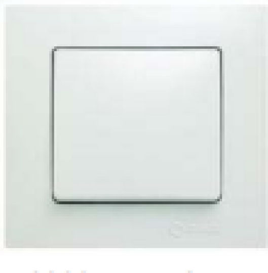 Makel Lillium Recessed Wall Switch Rolling Shutters Two-Way with Frame White