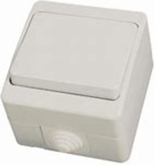 Makel Recessed Wall Switch Lighting One-Way with Frame White
