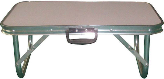 Unigreen Table Aluminum for Camping Foldable 60x30x24cm White
