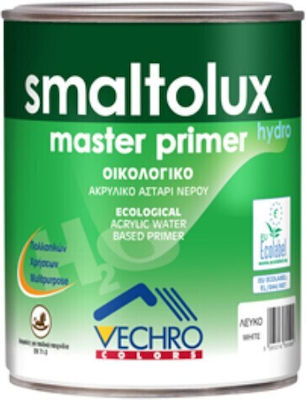 Vechro Smaltolux Master Primer Eco Οικολογικό Ακρυλικό Αστάρι Πολλαπλών Χρήσεων Λευκό Suitable for Plastic - PVC / Aluminum / Wood 2.5lt