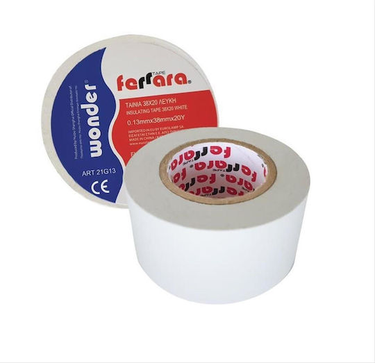 VK Lighting Insulation Tape 38mm x 20m White