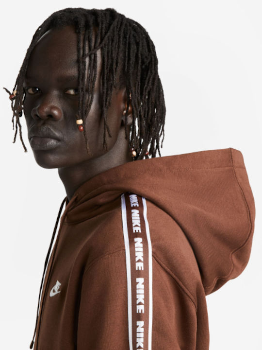 Nike Tracksuit Παντελόνι Φόρμας με Λάστιχο Καφέ