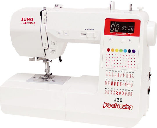 Janome Haushaltsnähmaschine Juno J30 Weiß