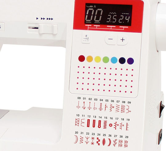 Janome Haushaltsnähmaschine Juno J30 Weiß