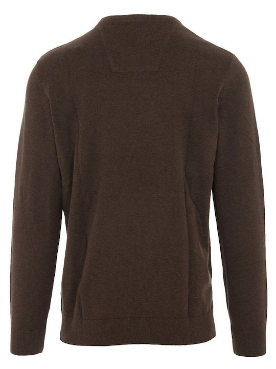 Tom Tailor Men's Long Sleeve Sweater Brown