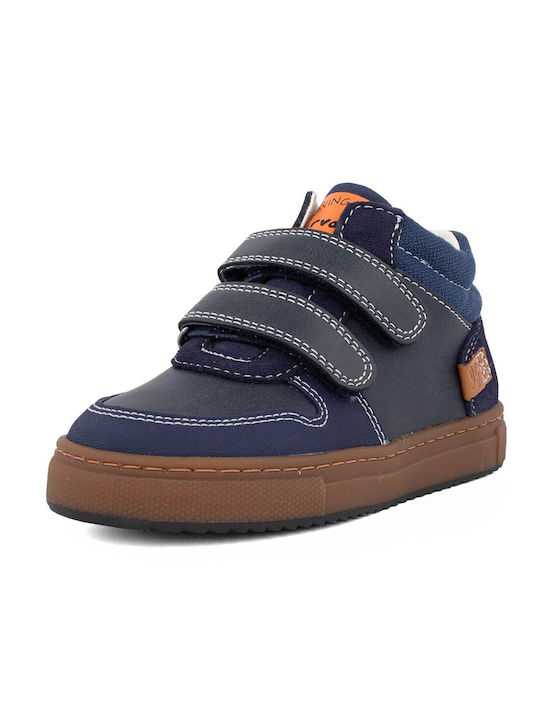 Garvalin Kids Boots with Hoop & Loop Closure Blue