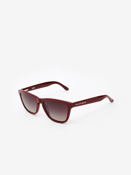 Hawkers Diamond Sunglasses with Burgundy Frame O18X29