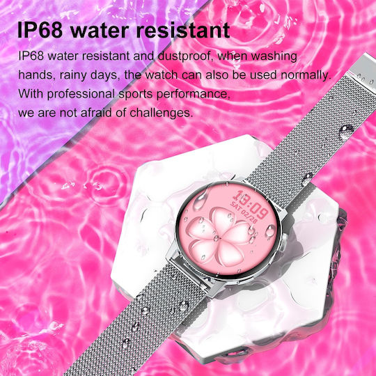 NO.1 DT3 Mini Smartwatch με Παλμογράφο (Μαύρη Κάσα / Μαύρο Λουρί Σιλικόνης)