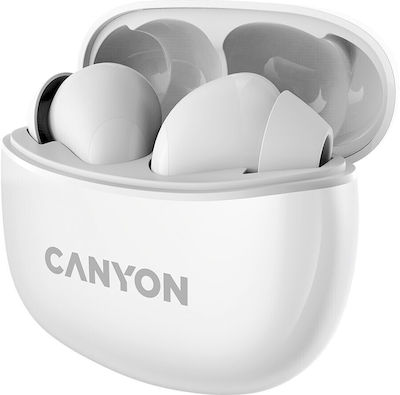 Canyon TWS-5 In-ear Bluetooth Handsfree Earphones with Charging Case Whitά