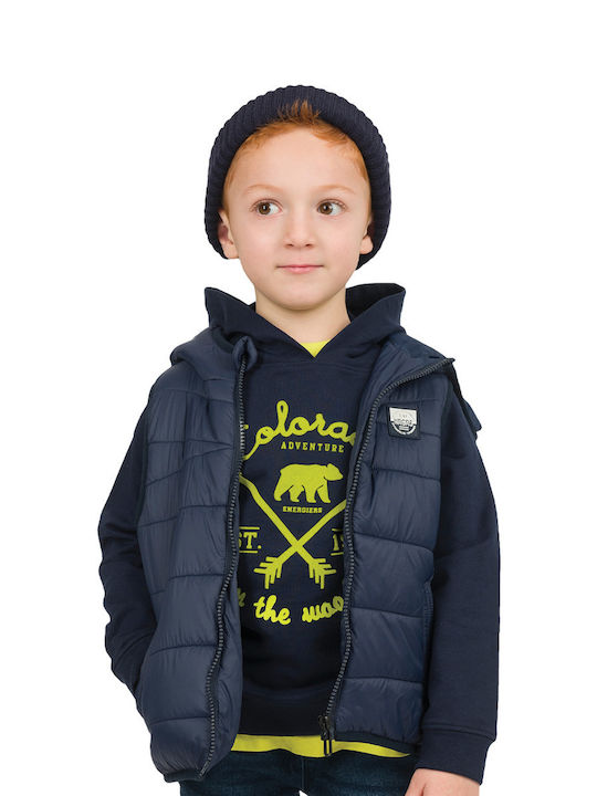 Energiers Kids Sweatshirt with Hood Navy Blue