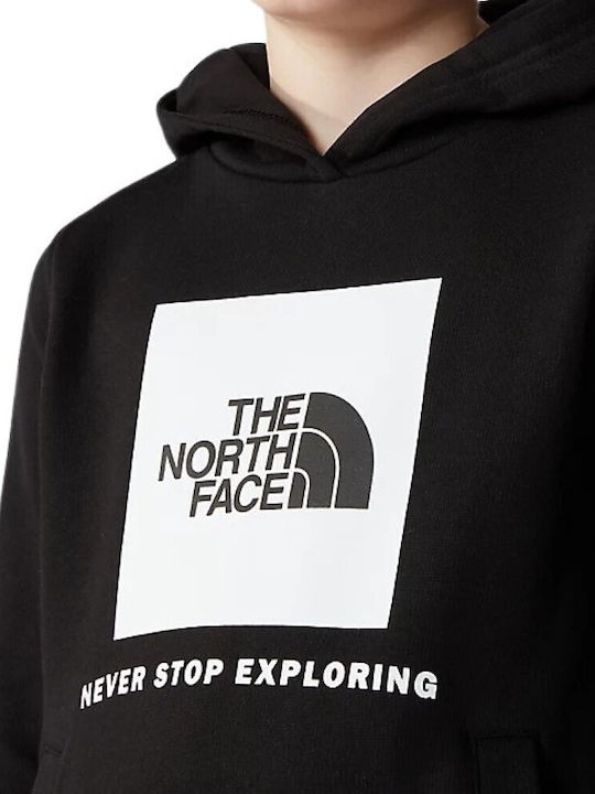 Kinder-Sweatshirt mit Kapuze Schwarz