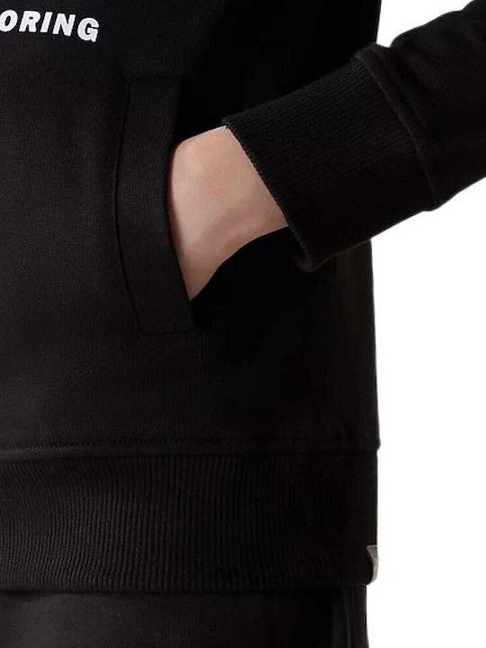 Kinder-Sweatshirt mit Kapuze Schwarz