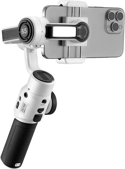 Zhiyun Smooth 5S Combo Phone Gimbal with 3 Axis Stabilization and 24 Operating Hours White
