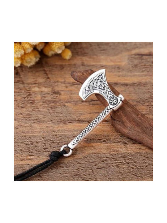 Molf's Norse Mythology Viking Ax Halskette aus Silber